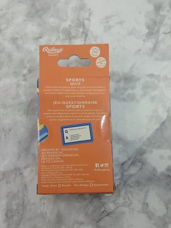 Ridley’s Sports Trivia Card Game 80 Questions Family Party Quiz Travel Game - Picture 4 of 6